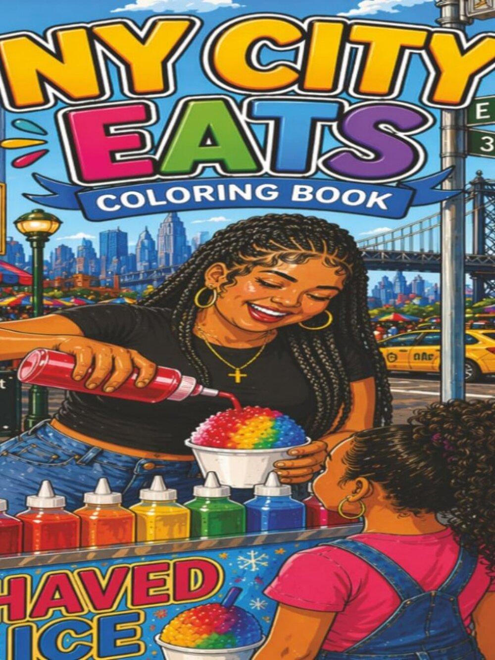 NWT NY City Eats Coloring Book